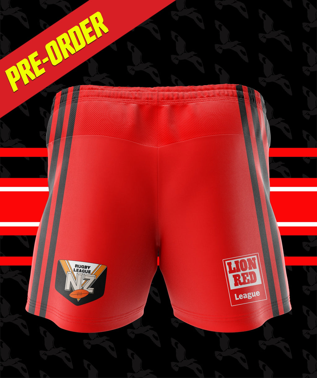 Vintage Castlecliff Seagulls RL Shorts Red $50