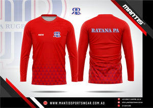 Ratana Pa Long Sleeve Shirt - Plain Red
